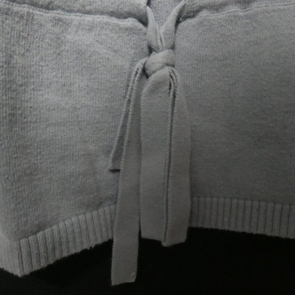 MEXX | large | 100% Cotton | 3/4 Sleeve Knit Scoop Neck Sweater | Light Grey - Picture 7 of 11